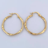 Hoop Earrings Eve 1.65gr / 3cm / 18K Gold $