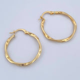 Hoop Earrings Eve 1.65gr / 3cm / 18K Gold $