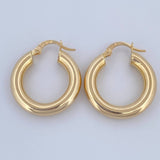Hoop Earrings Jass 3.7gr / 2.5cm (1.0in) / 18K Gold $