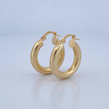Hoop Earrings Jass 3.7gr / 2.5cm (1.0in) / 18K Gold $