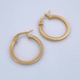 Hoop Earrings Maribel 1.75gr / 2.3cm / 18K Gold &