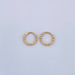 Candongas Aro Rayado 0.3gr / 0.8cm / Oro 18K $