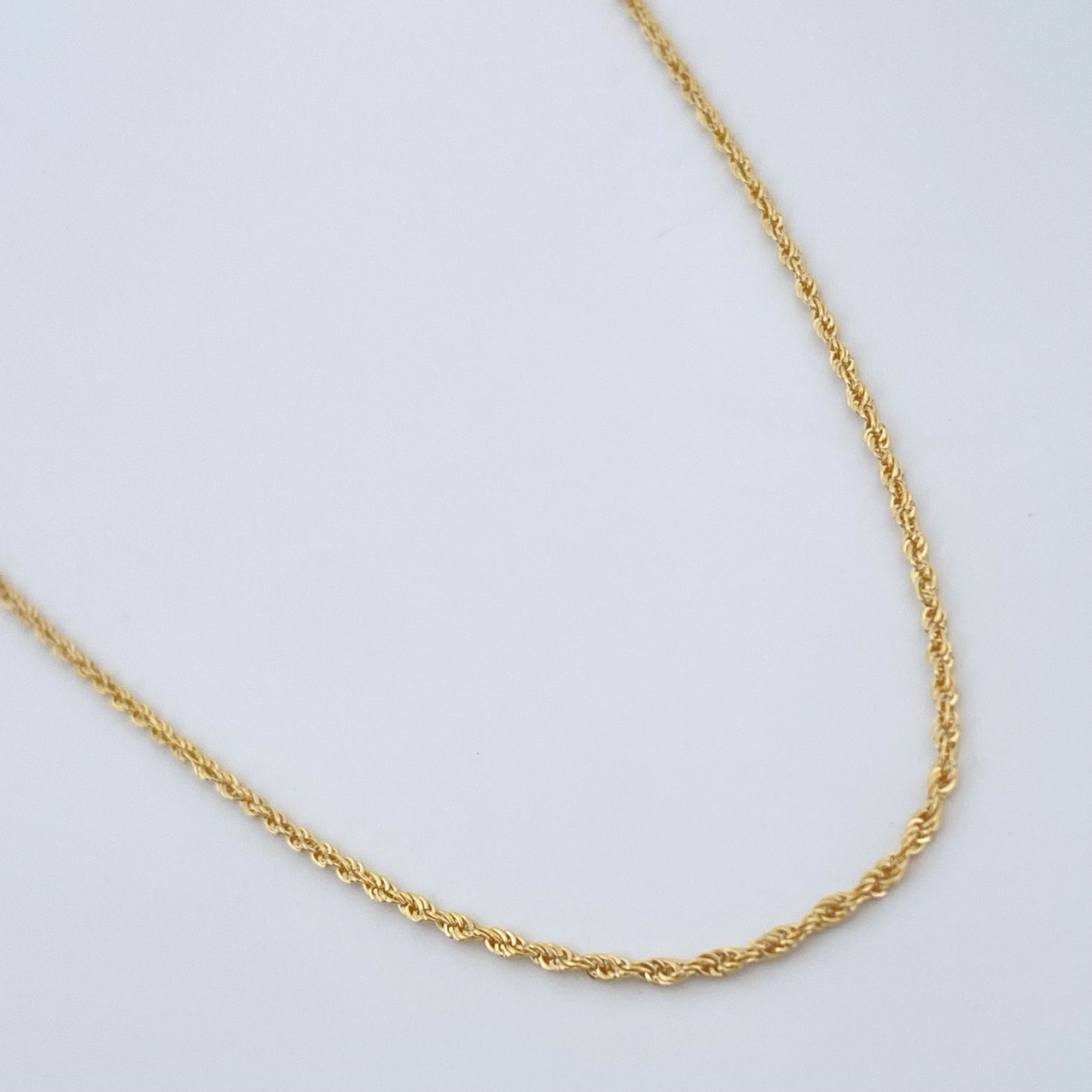 Rope Chain 1.05gr / 15 3/4 in / 18K Gold +3 &