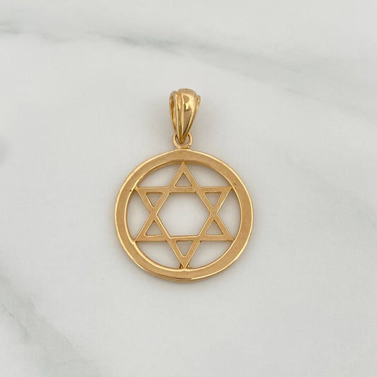 Dije Estrella De David 2.2gr / 1 in / Oro Amarillo 18K %