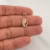 Dije Virgen Maria 1.1gr / 1 in / Oro Rosa 18K %