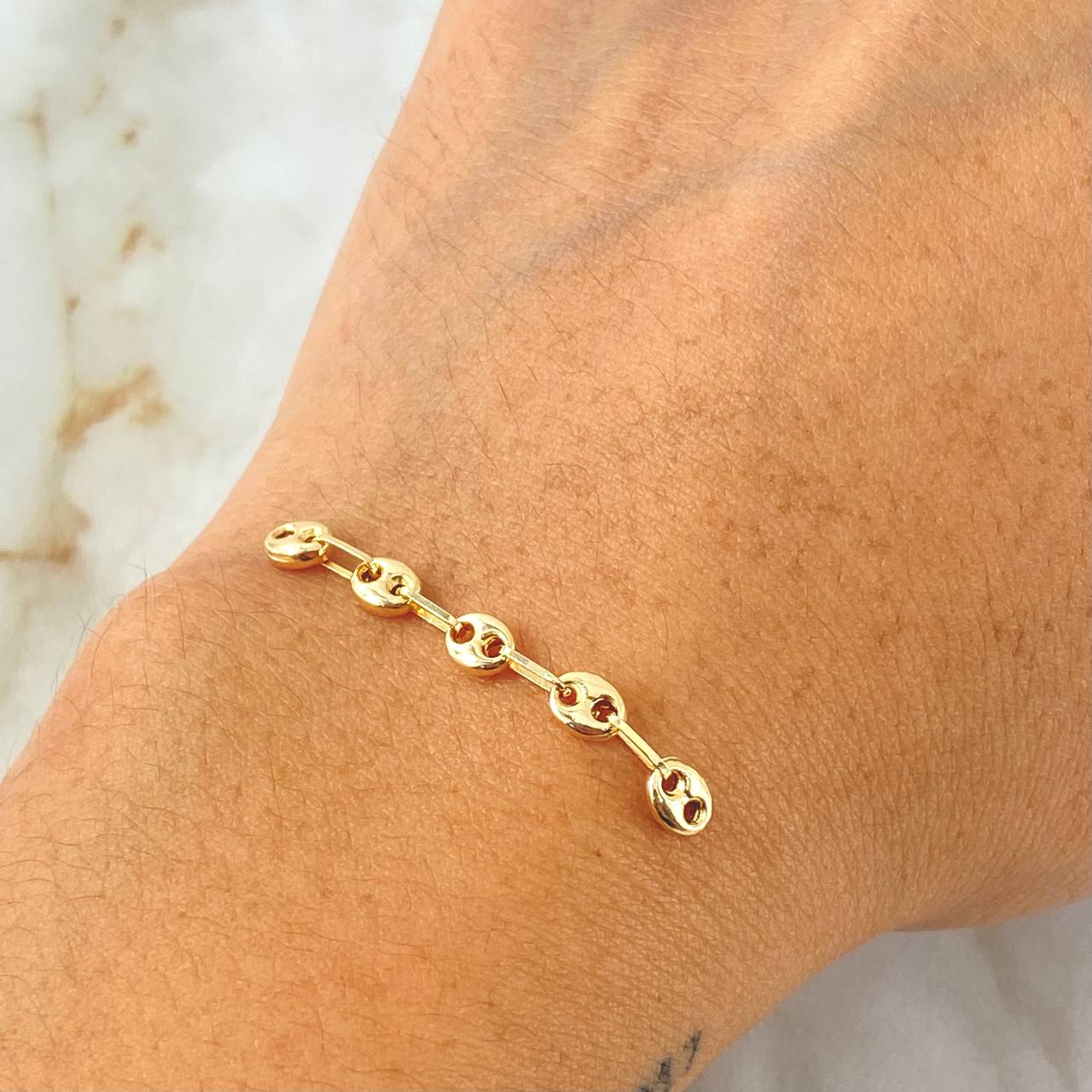 Herraje Retazo GC 0.5gr / 4cm / Oro Amarillo 18K