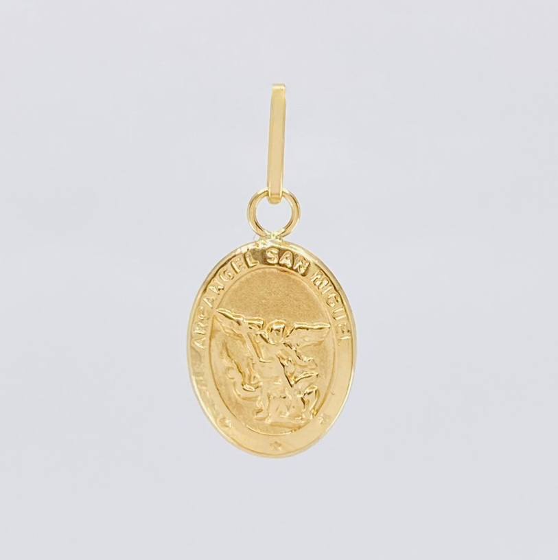 Dije San Miguel Arcangel 0.6 g / 3/4 in Oro Amarillo 18K