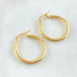 Candongas Mary 1.8gr / 1 in / Oro Amarillo 18K