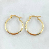Clau Hoop Earrings 1.05gr / 0.9in / 18K Gold