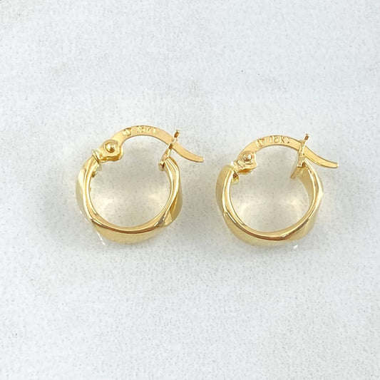 Candongas Nia 1.15gr / 1/2 in / Oro Amarillo 18K ©