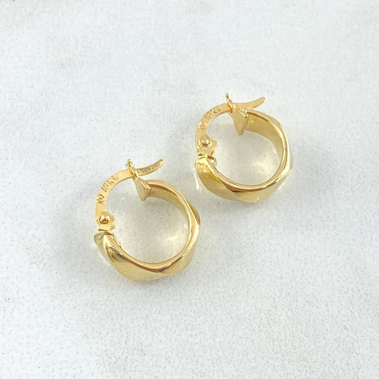 Nia Hoop Earrings 1.15gr / 0.6in / 18K Gold