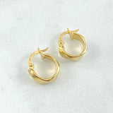 Nia Hoop Earrings 1.15gr / 0.6in / 18K Gold