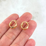 Hoop Earrings Nia 1.15gr / 0.6in / 18K Gold
