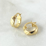 Nia Hoop Earrings 1.15gr / 0.6in / 18K Gold