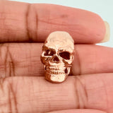 Skull Charm 4.3gr / 1/2 in / 18K Rose Gold &