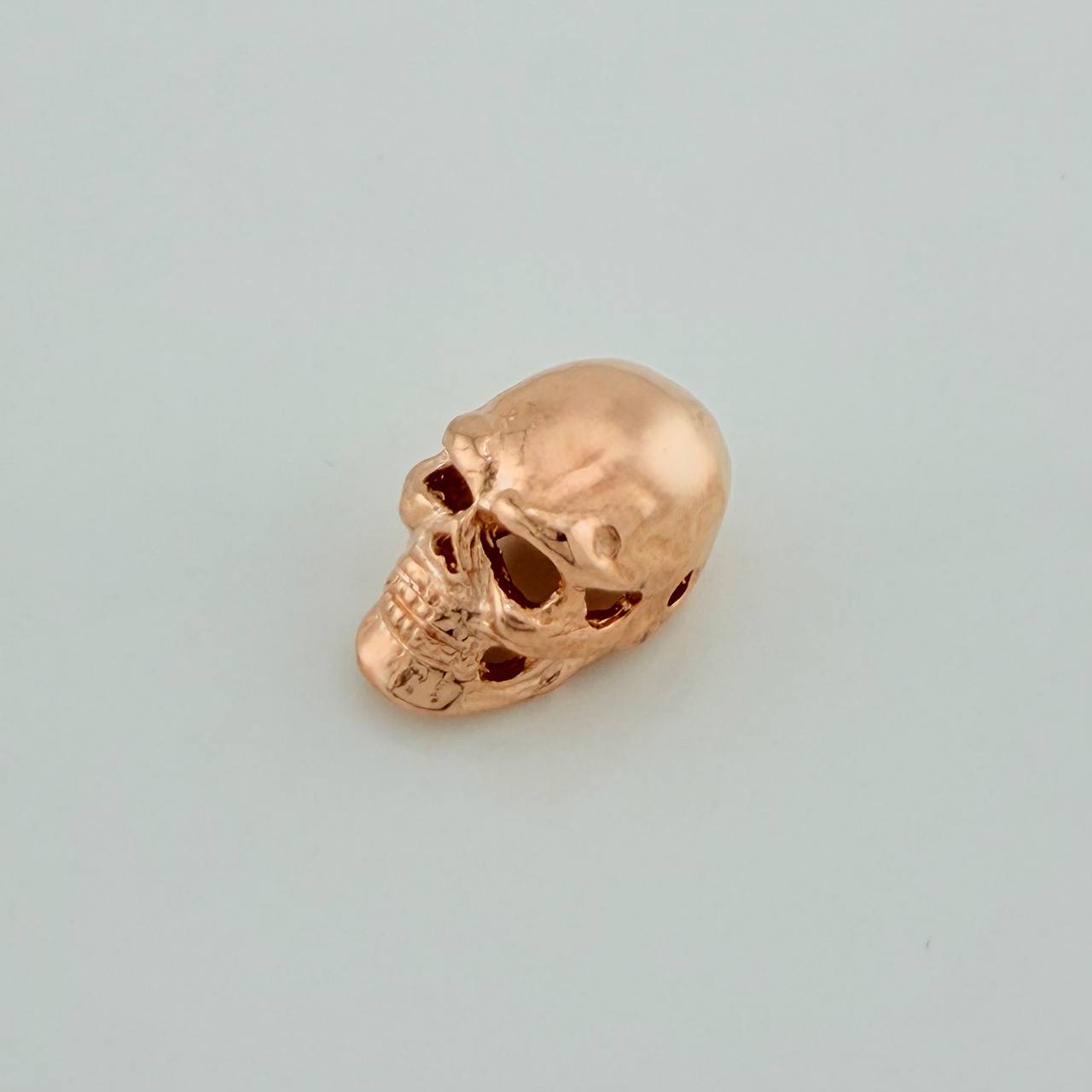 Skull Charm 4.3gr / 1/2 in / 18K Rose Gold &