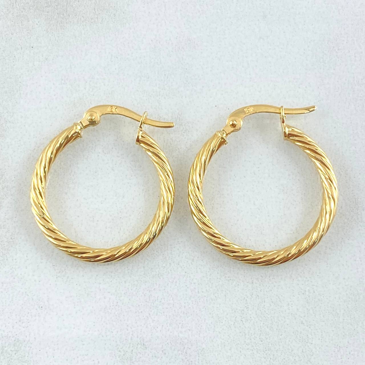 Candongas Mary 1.8gr / 1 in / Oro Amarillo 18K