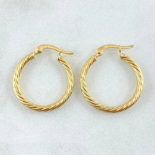 Candongas Mary 1.8gr / 1 in / Oro Amarillo 18K