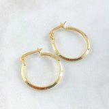 Clau Hoop Earrings 1.05gr / 0.9in / 18K Gold