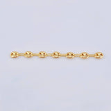 Herraje Retazo GC 7 Eslabones 0.45gr / 1 3/4 in / 3.35mm Oro Amarillo 18K ©