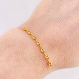 Herraje Retazo GC 7 Eslabones 0.45gr / 1 3/4 in / 3.35mm Oro Amarillo 18K ©