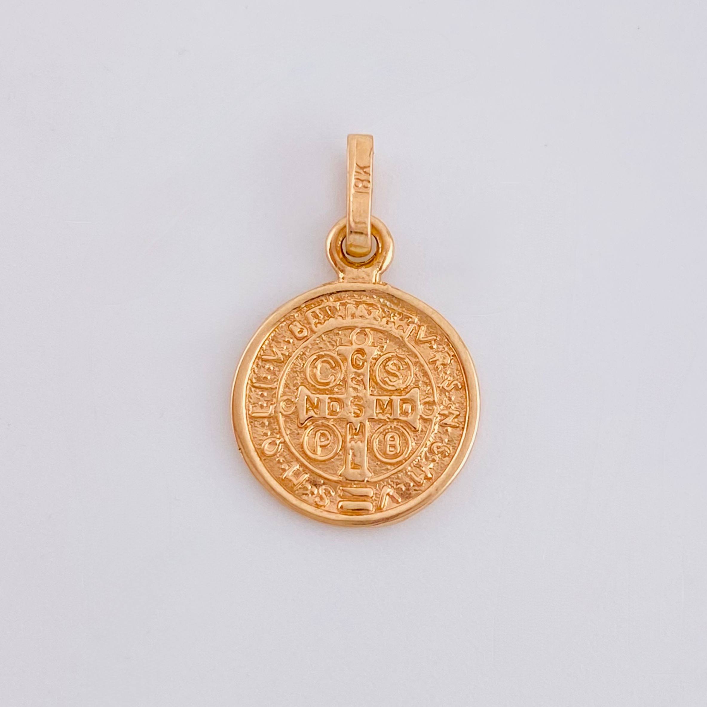 Dije San Benito 1gr / 3/4 in / Oro Rosa 18K ©