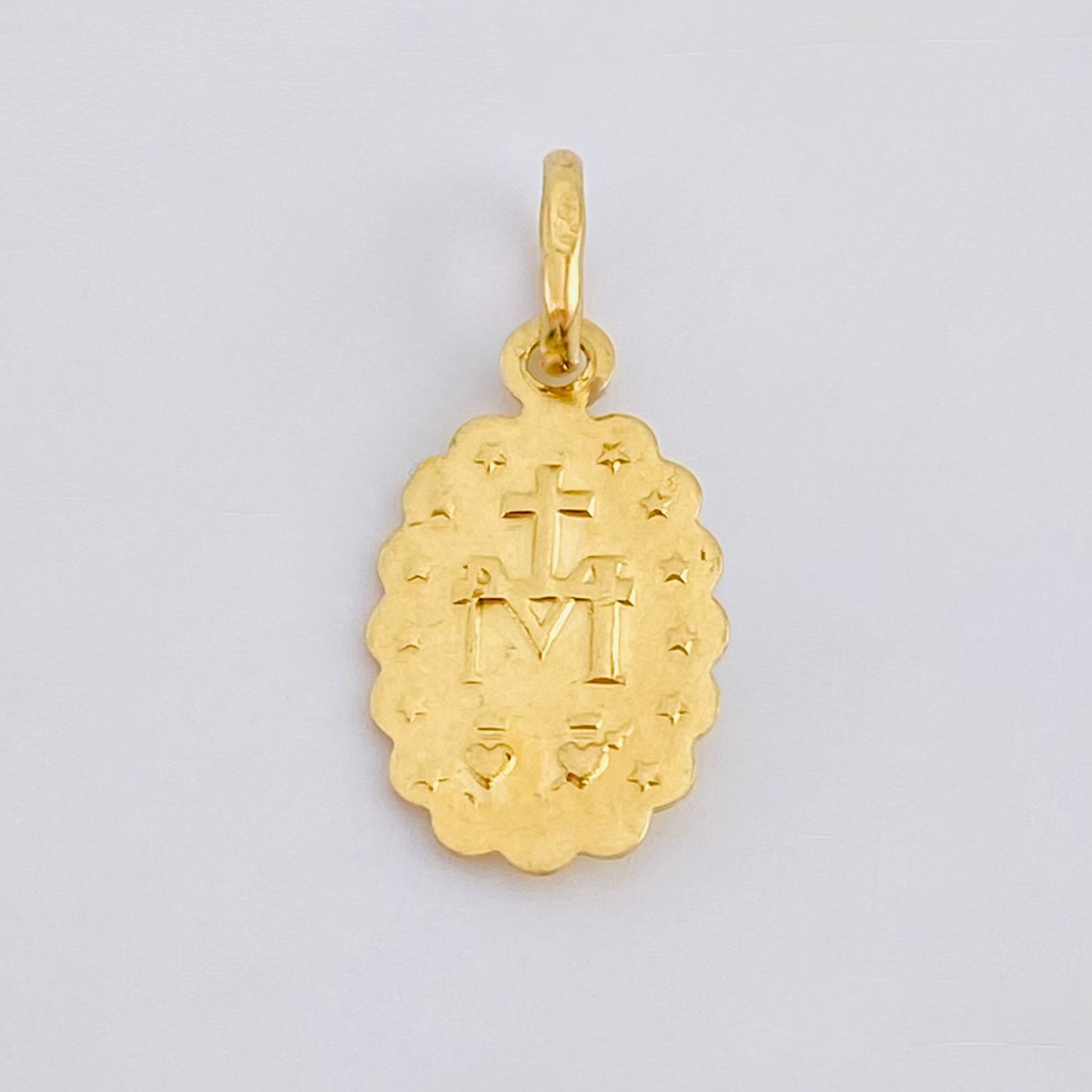 Dije Virgen Milagrosa 0.5gr / 3/4 in / Oro Amarillo 18K *