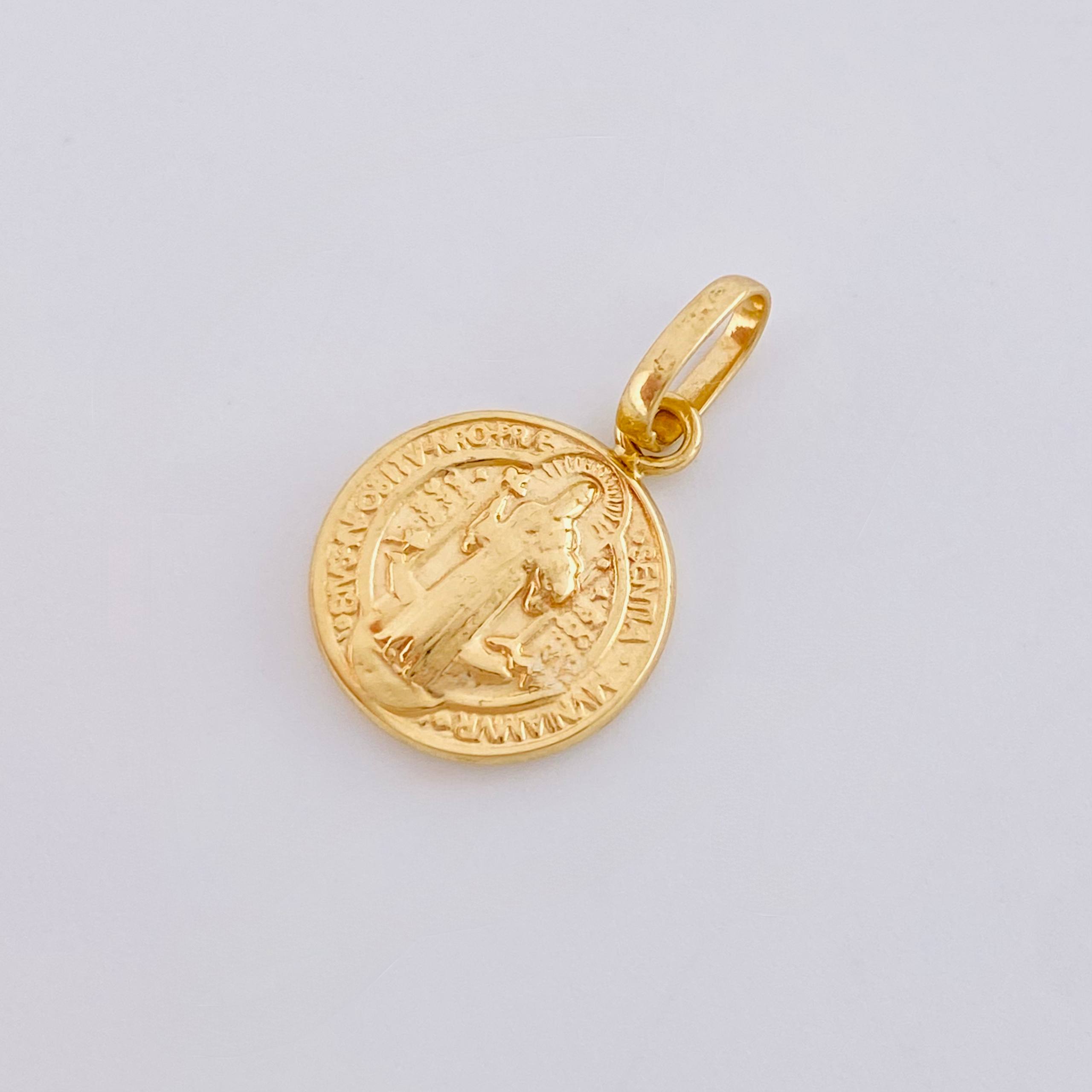 Dije San Benito 0.7gr / 3/4 in / Oro Amarillo 18K