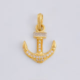 Dije Ancla 1.5gr / 1 in / Oro Amarillo 18K ©