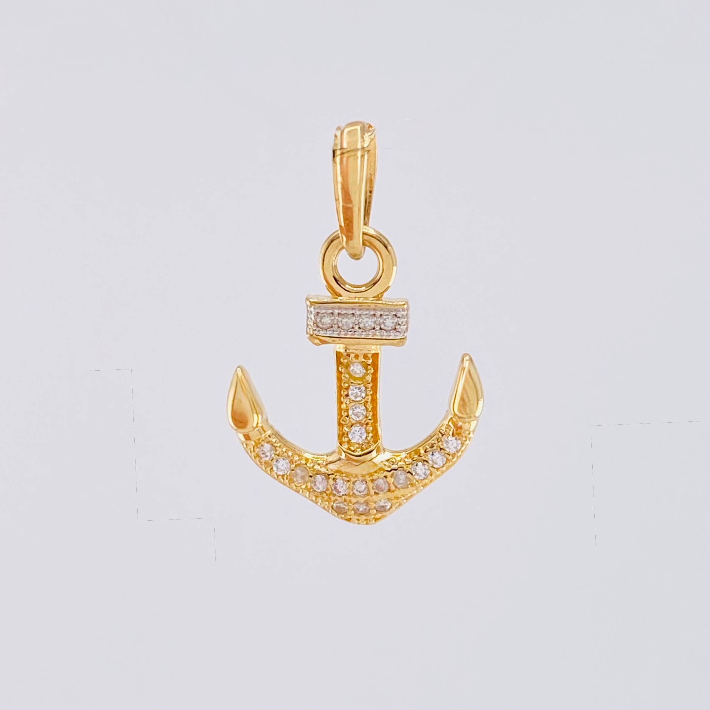Dije Ancla 1.5gr / 1 in / Oro Amarillo 18K ©