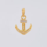 Dije Ancla 1.5gr / 1 in / Oro Amarillo 18K ©