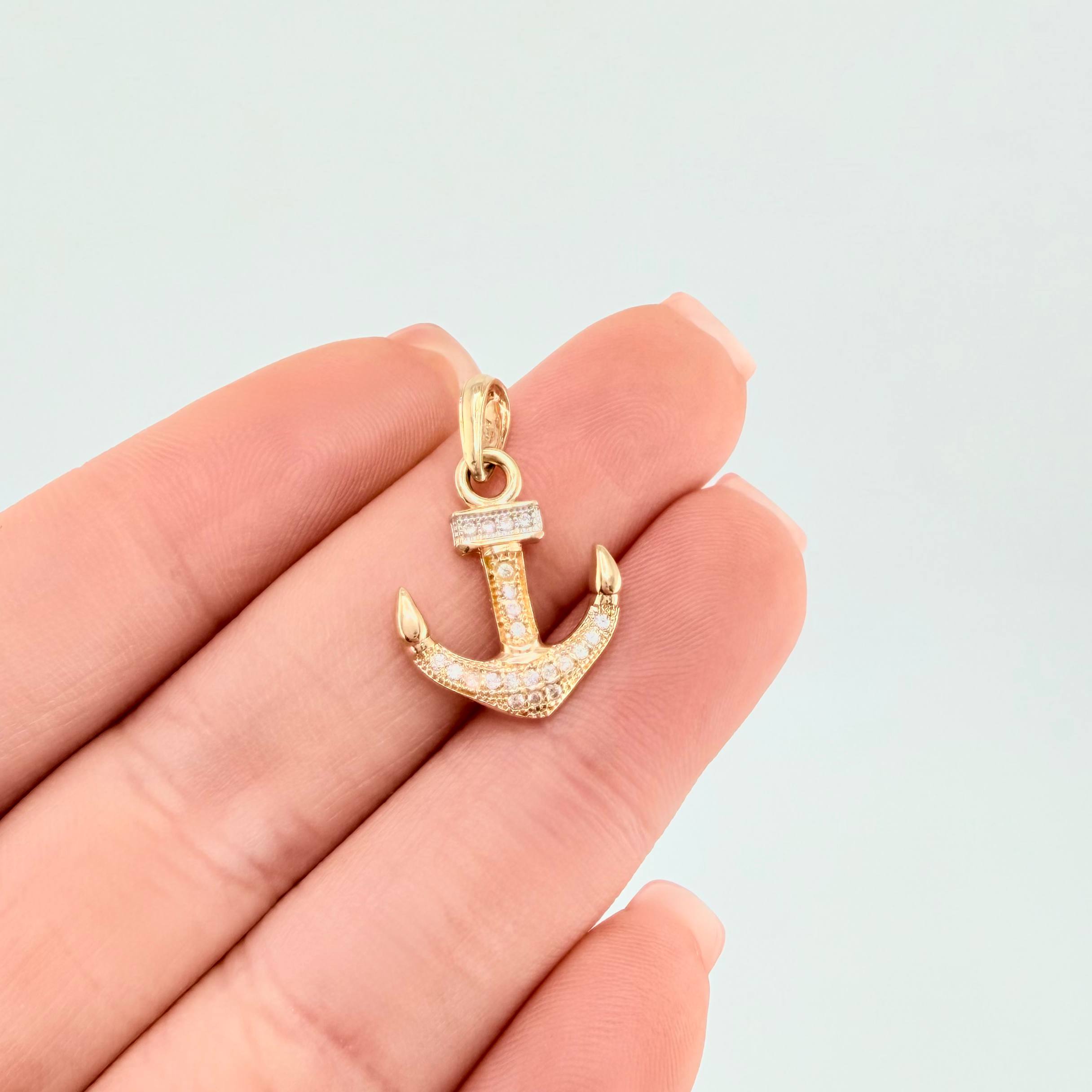 Dije Ancla 1.5gr / 1 in / Oro Amarillo 18K ©