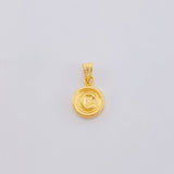 Letter C Pendant 0.4gr / 1/2 in / 18K Yellow Gold *