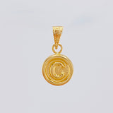 Letter C Pendant 0.4gr / 1/2 in / 18K Yellow Gold *