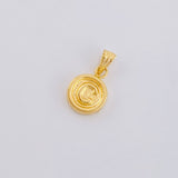 Letter C Pendant 0.4gr / 1/2 in / 18K Yellow Gold *