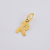 Dije Letra R Cursiva 0.45gr / 3/4 in / Oro Amarillo 18K