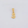 Dije Letra S 0.3gr / 1/2 in / Oro Amarillo 18K ©