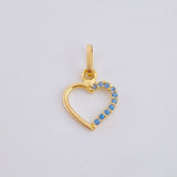 Dije Silueta Corazón 0.35gr / 1/2 in / Oro Amarillo 18K