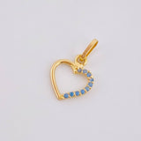 Dije Silueta Corazón 0.35gr / 1/2 in / Oro Amarillo 18K