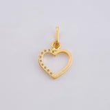 Dije Silueta Corazón 0.35gr / 1/2 in / Oro Amarillo 18K