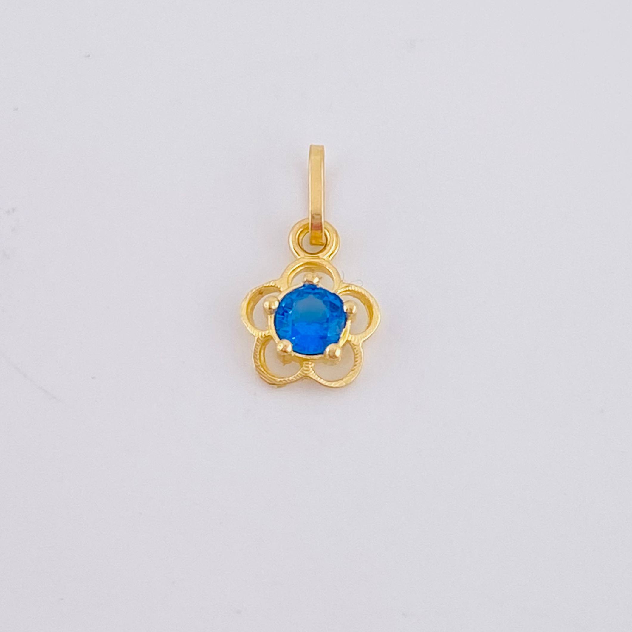 Dije Flor 0.4gr / 1/2 in / Oro Amarillo 18K