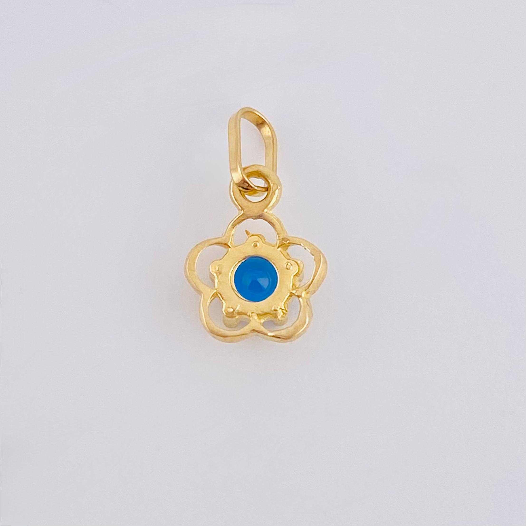 Dije Flor 0.4gr / 1/2 in / Oro Amarillo 18K