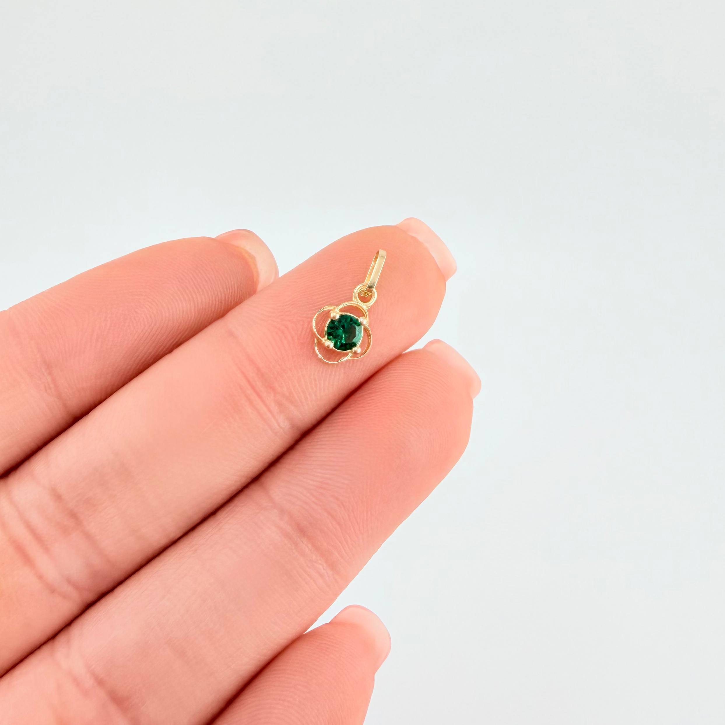 Dije Flor 0.35gr / 1/2 in / Oro Amarillo 18K *