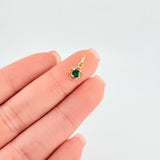 Dije Flor 0.35gr / 1/2 in / Oro Amarillo 18K *