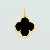 Dije Trebol Negro 1.8gr / 3/4 in / Oro Amarillo Nac.Esp. 18K