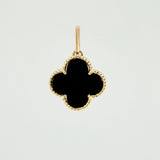Dije Trebol Negro 1.9gr / 1 in / Oro Amarillo Nac.Esp. 18K