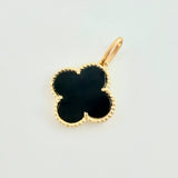 Dije Trebol Negro 1.8gr / 3/4 in / Oro Amarillo Nac.Esp. 18K