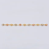 Herraje Retazo GC 11 Eslabones 0.7gr / 2 3/4 in / 3.25mm Tres Oros 18K