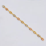 Herraje Retazo GC 11 Eslabones 0.7gr / 2 3/4 in / 3.25mm Tres Oros 18K