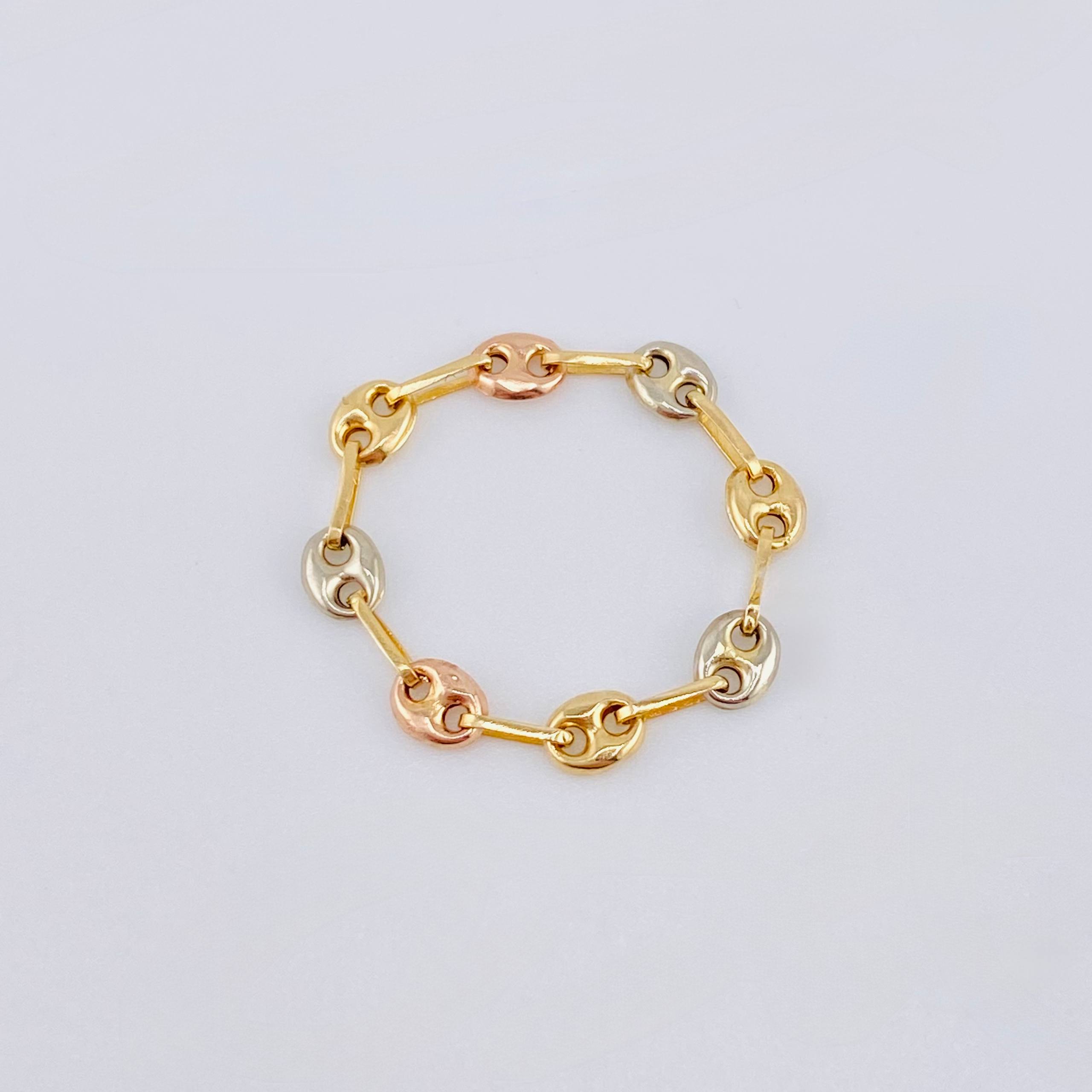 Ring Gc 0.5gr / T4 1/4-T4 / 3.35mm Three Golds 18K *